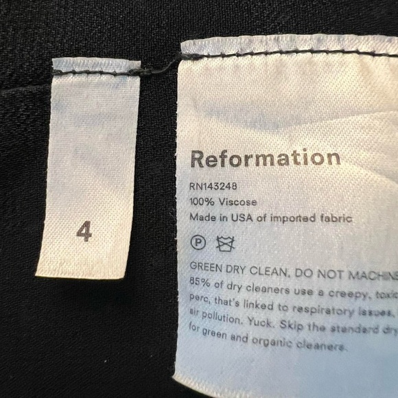 Reformation Berry Top Black Polka Dot Blouse - Picture 6 of 7